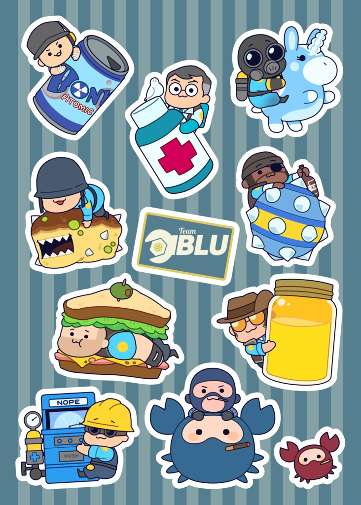 TF2 型抜きシール第二弾