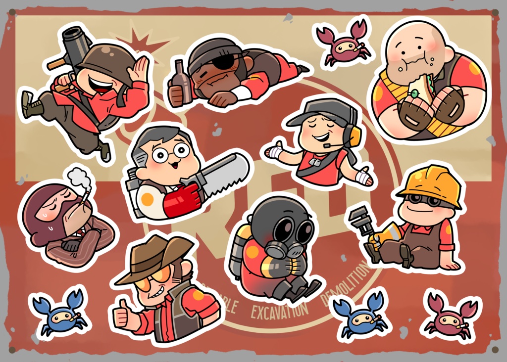 TF2 帰ってきた！型抜きシール