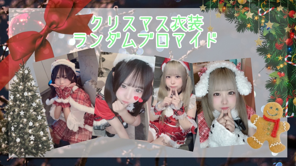 クリスマス衣装ランダムブロマイド(3枚セット)🎄