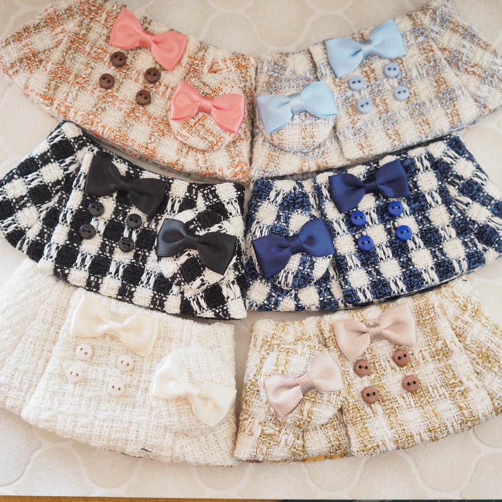 Aラインコート　ツィード生地、ウール生地（おもちさんサイズ）