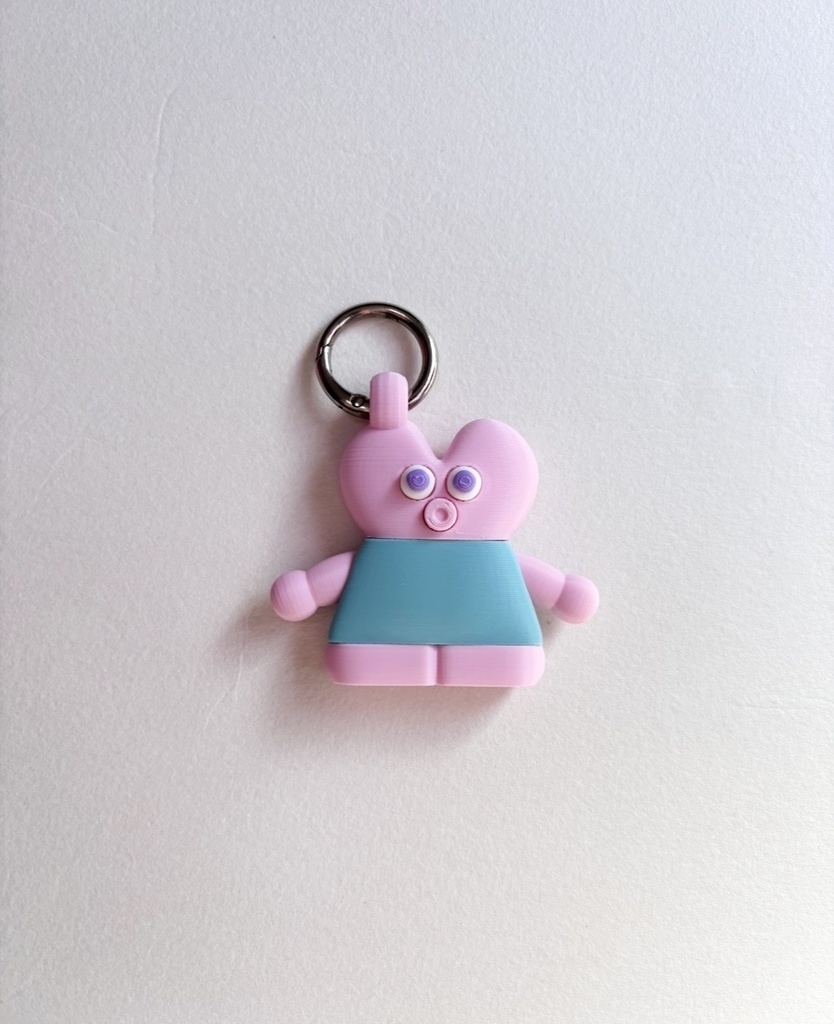 ぺたんこキーホルダー（はーと）