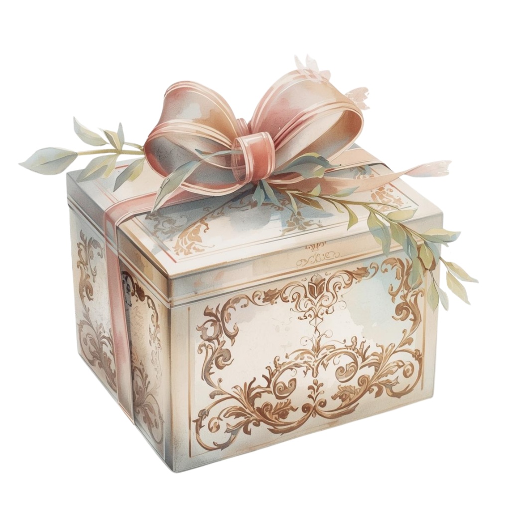 パステルアンティーク・クリスマス 水彩クリップアート20点セット(PNG)