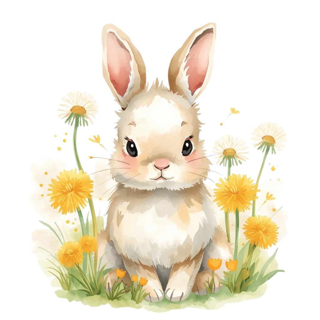 かわいい水彩イラスト 保育素材クリップアートセット(spring)PNG形式