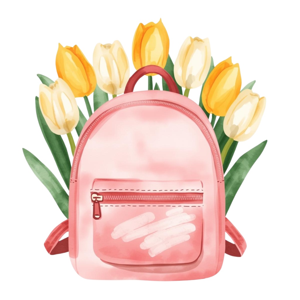 かわいい水彩イラスト 保育素材クリップアートセット(spring)PNG形式