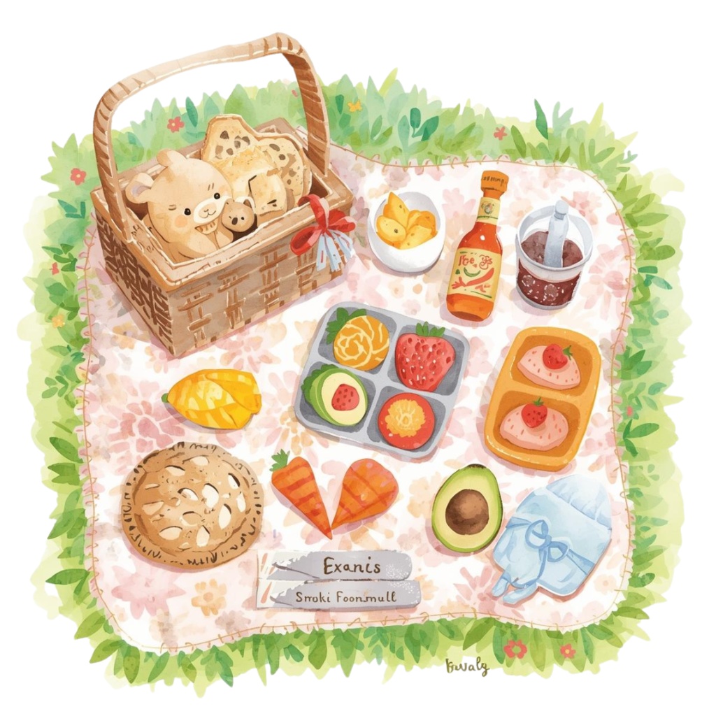 かわいい水彩イラスト 保育素材クリップアートセット(spring)PNG形式