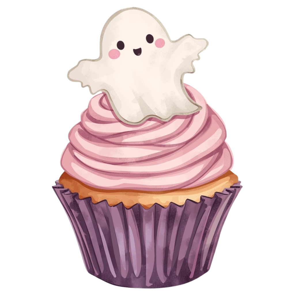 パステル水彩のかわいいハロウィーン クリップアートセット