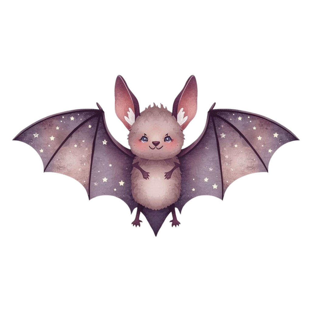 パステル水彩のかわいいハロウィーン クリップアートセット