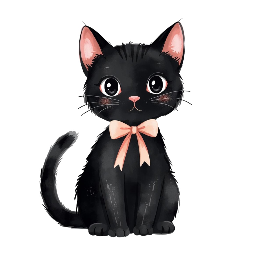 パステル水彩のかわいいハロウィーン クリップアートセット