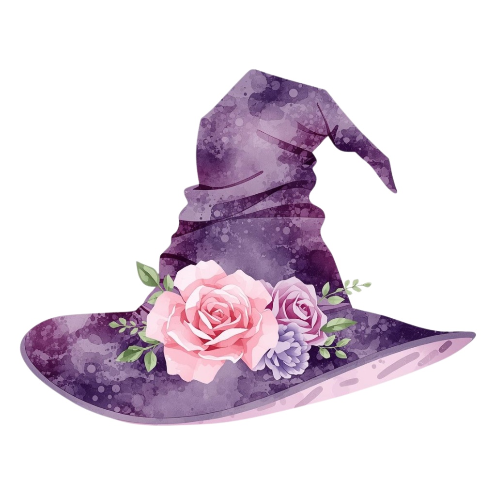 パステル水彩のかわいいハロウィーン クリップアートセット