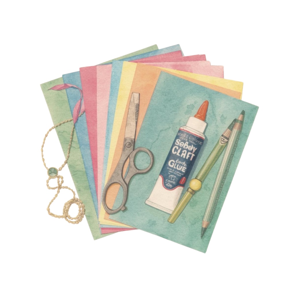 水彩 × パステル × ヴィンテージアメリカン 保育園クリップアート 25点セット(PNG)