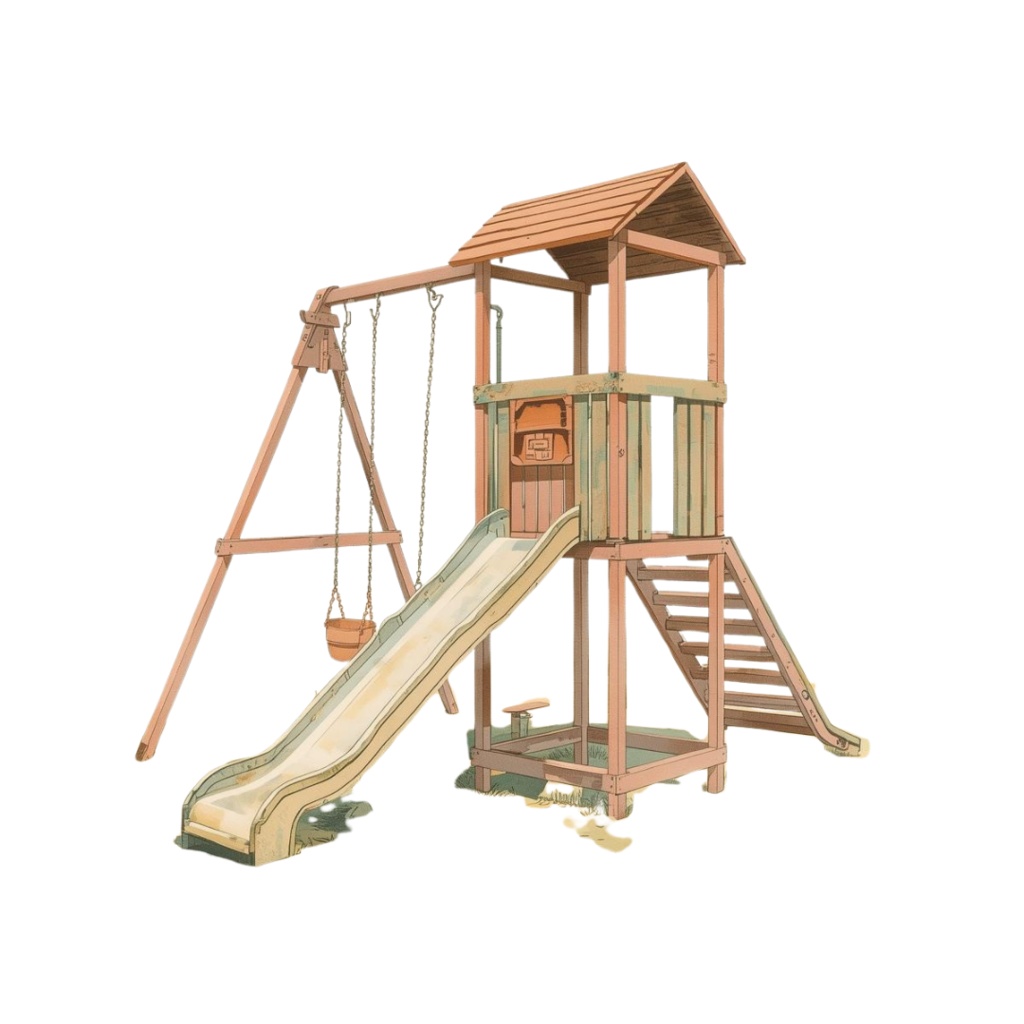 水彩 × パステル × ヴィンテージアメリカン 保育園クリップアート 25点セット(PNG)