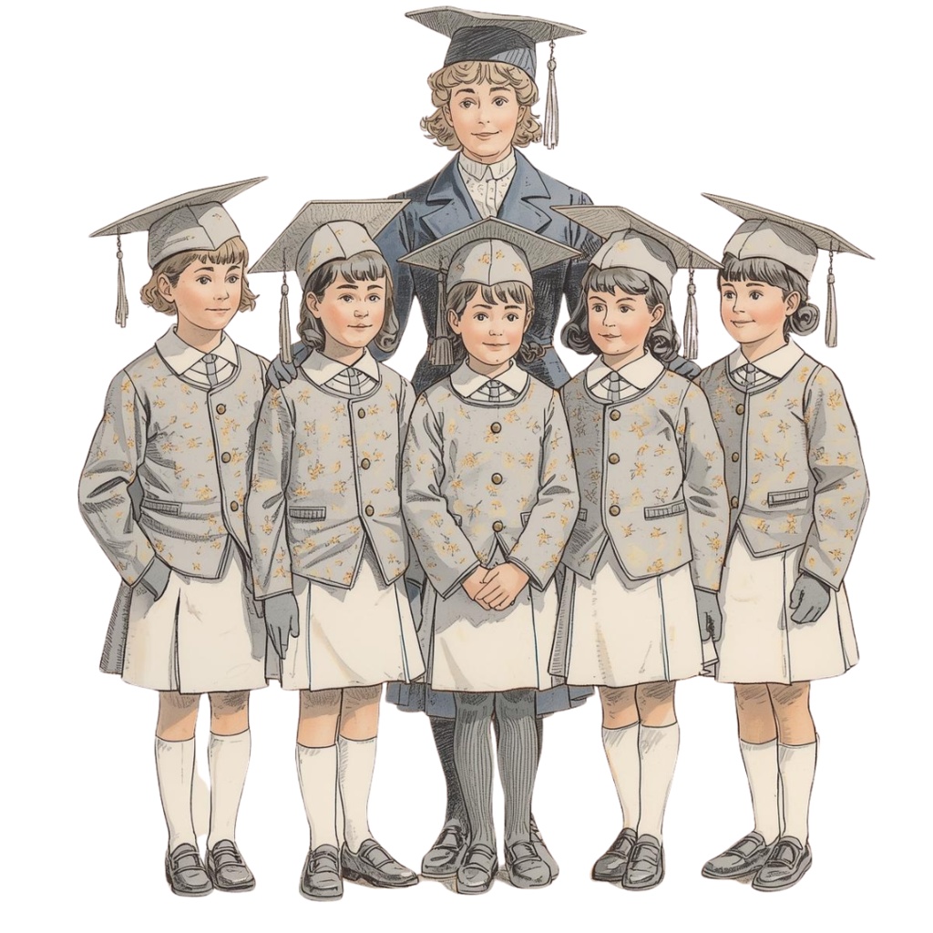 水彩 × パステル × ヴィンテージアメリカン 保育園クリップアート 25点セット(PNG)