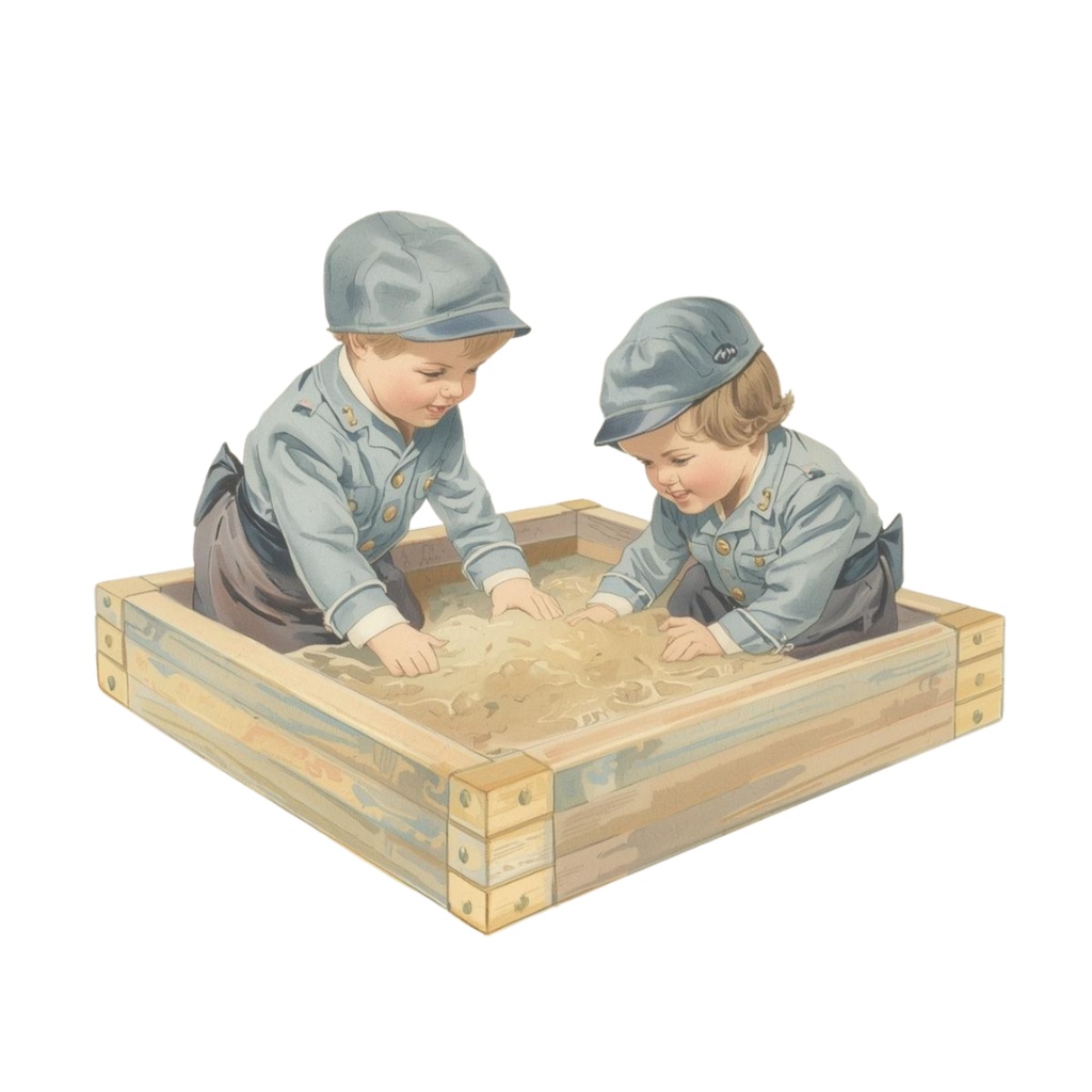 水彩 × パステル × ヴィンテージアメリカン 保育園クリップアート 25点セット(PNG)