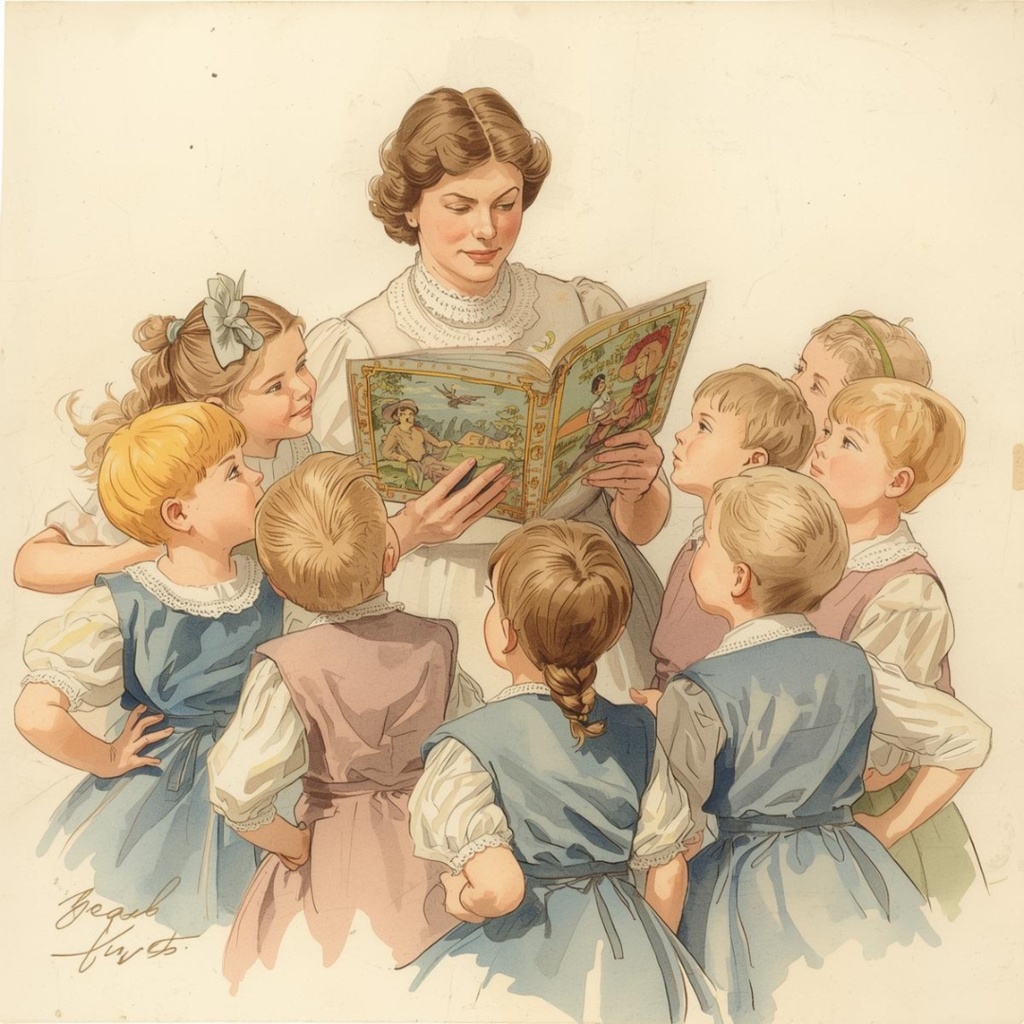 水彩 × パステル × ヴィンテージアメリカン 保育園クリップアート 25点セット(PNG)