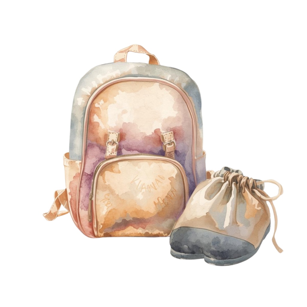 水彩 × パステル × ヴィンテージアメリカン 保育園クリップアート 25点セット(PNG)