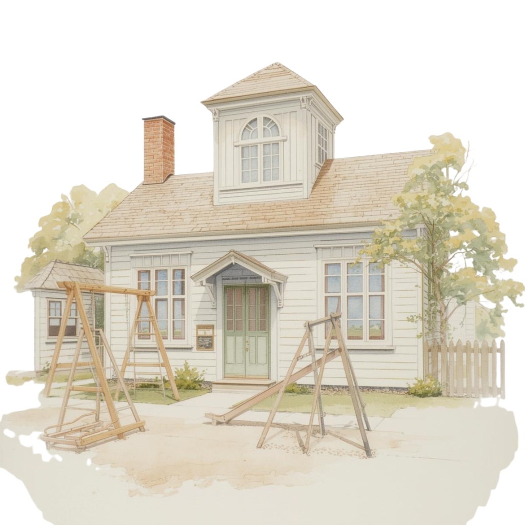 水彩 × パステル × ヴィンテージアメリカン 保育園クリップアート 25点セット(PNG)