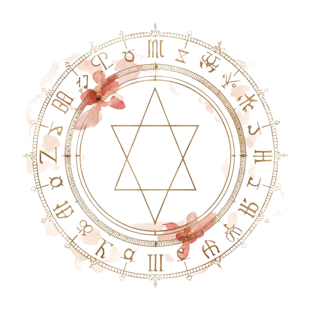 占いアイテム 30点セット|水彩・くすみカラー|タロット・月・星・魔法