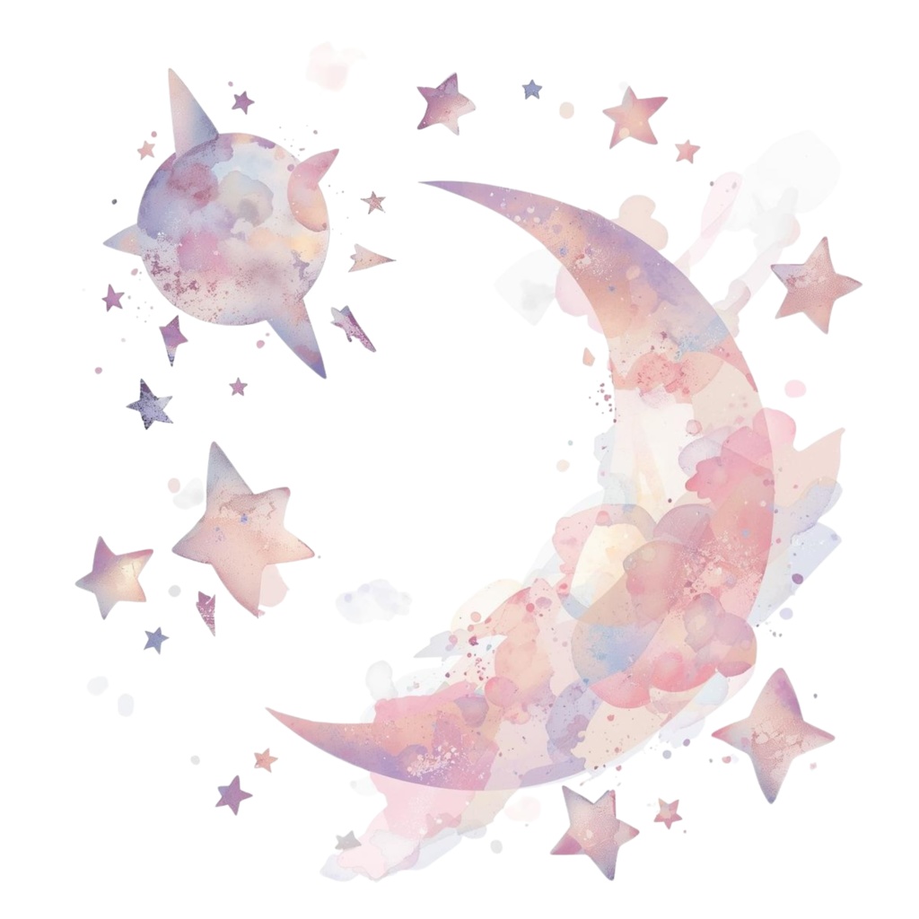 占いアイテム 30点セット|水彩・くすみカラー|タロット・月・星・魔法