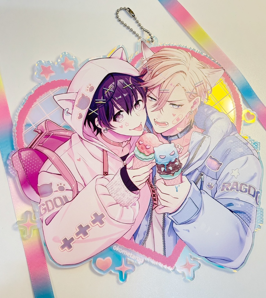 ♡楽透オーロラアクキー♡