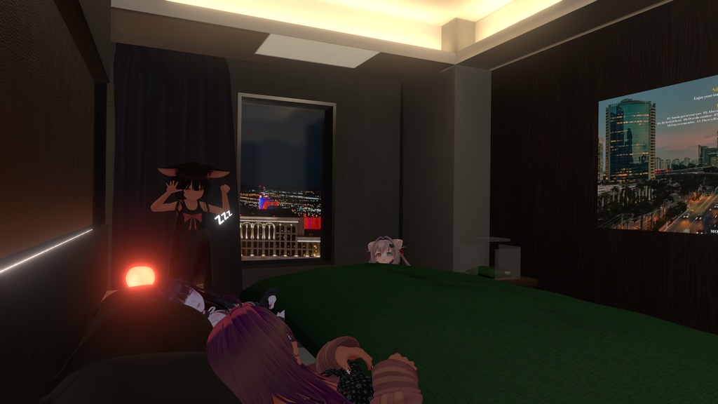 Free【VRchat用3D World asset】R hotel 101