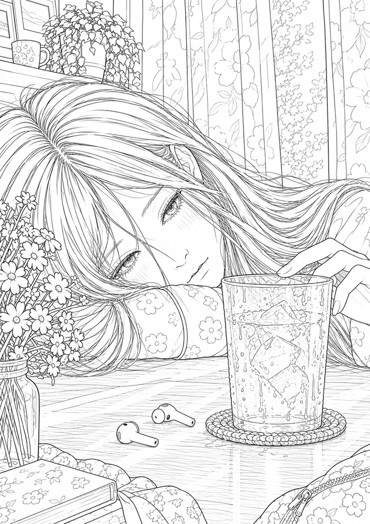 「休んでいい」|疲れた大人のための塗り絵
