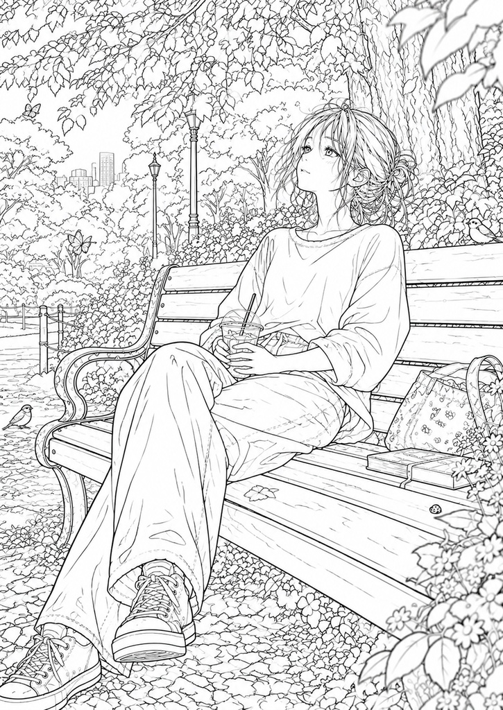 「休んでいい」|疲れた大人のための塗り絵