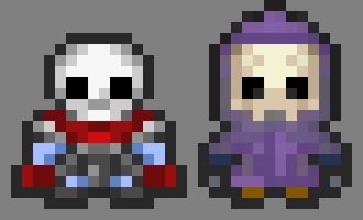 【ウディタ用】ドクロキャラチップ２種