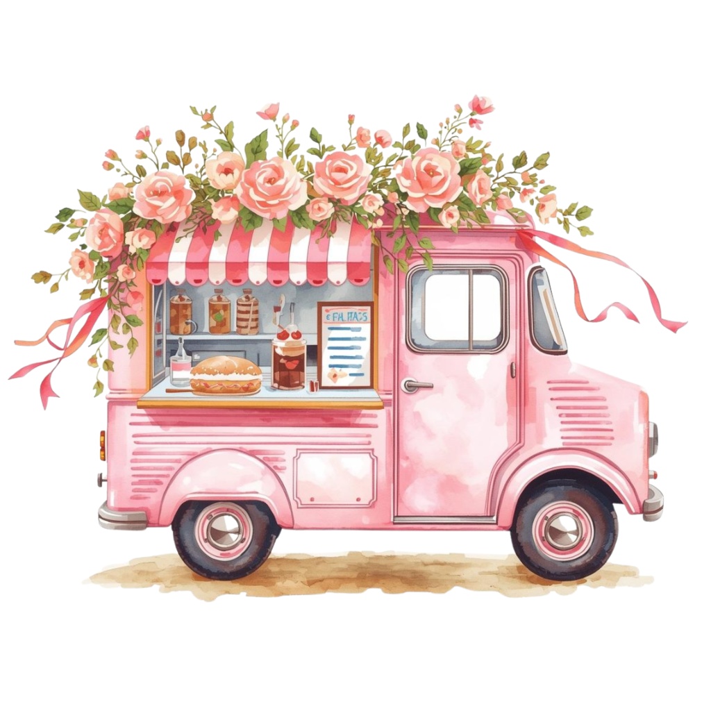 【マルシェ(買い物)シリーズ】マルシェ クリップアート素材(全10点/PNG/背景透過)