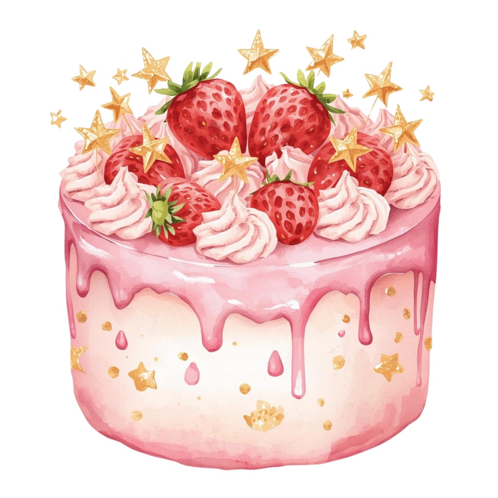 【大人かわいいクリスマスパティーシリーズ】クリップアート素材(全12点/PNG/背景透過)