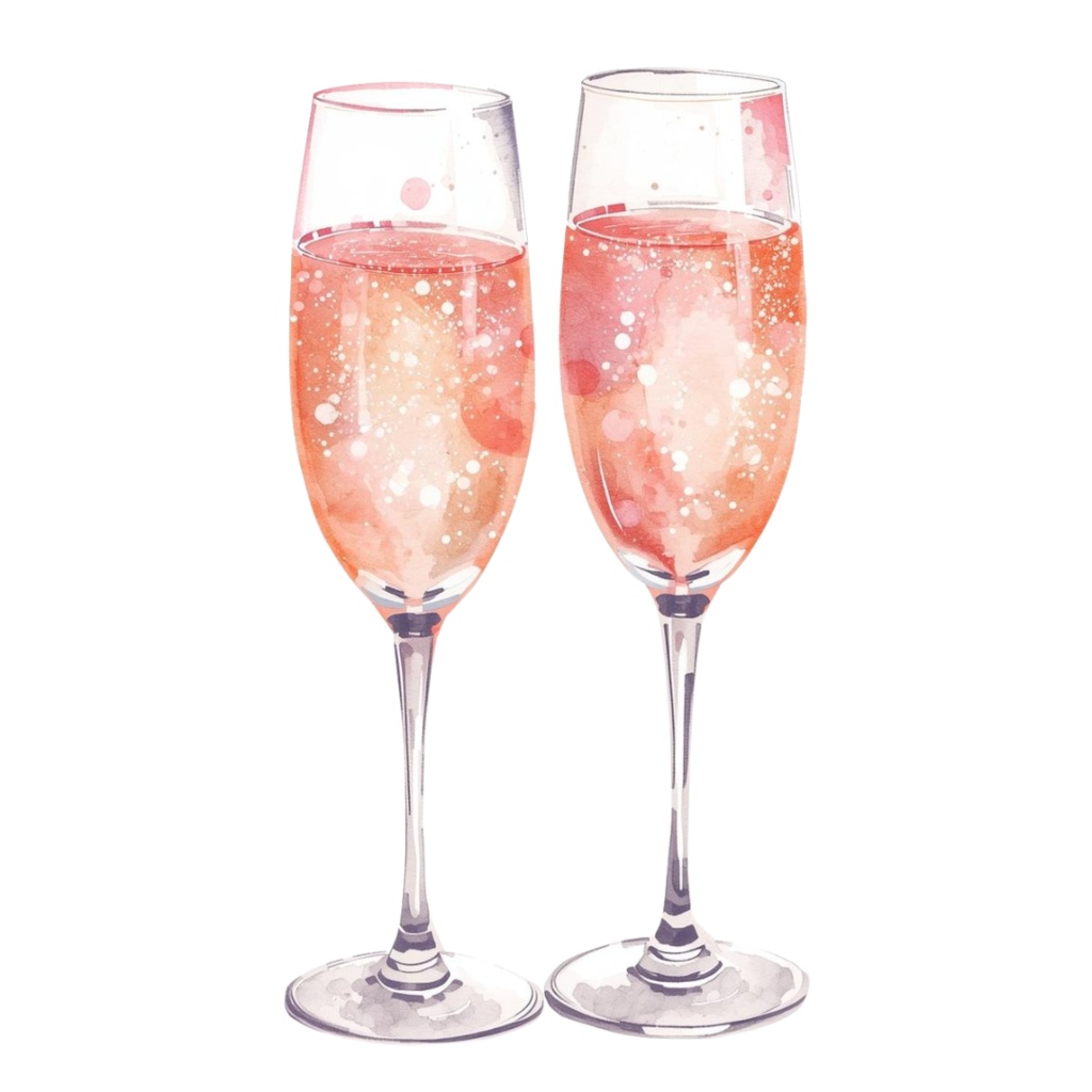 【大人かわいいクリスマスパティーシリーズ】クリップアート素材(全12点/PNG/背景透過)