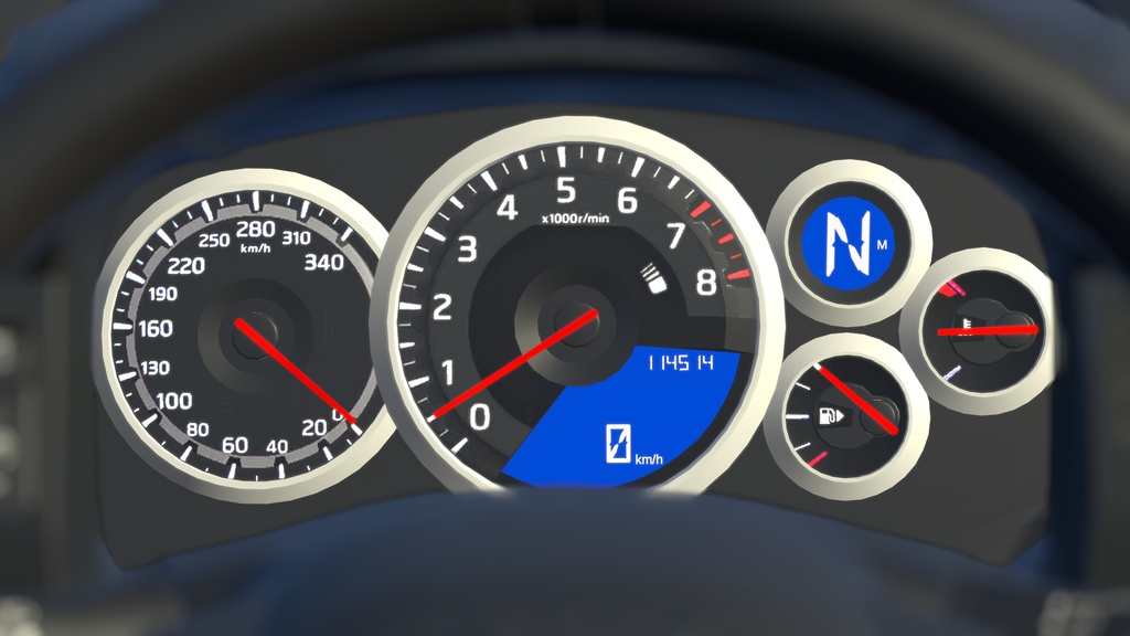 【車/saccflight対応/走行可能車両】R35GTR-nismo-2024【VRChat想定】