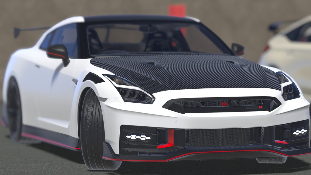 【車/saccflight対応/走行可能車両】R35GTR-nismo-2024【VRChat想定】