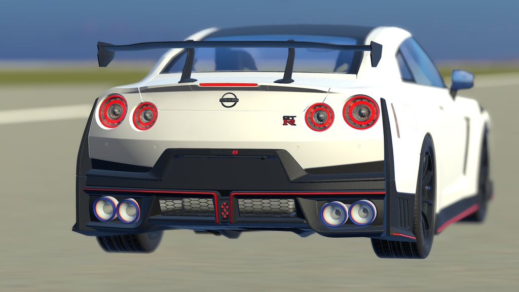 【車/saccflight対応/走行可能車両】R35GTR-nismo-2024【VRChat想定】