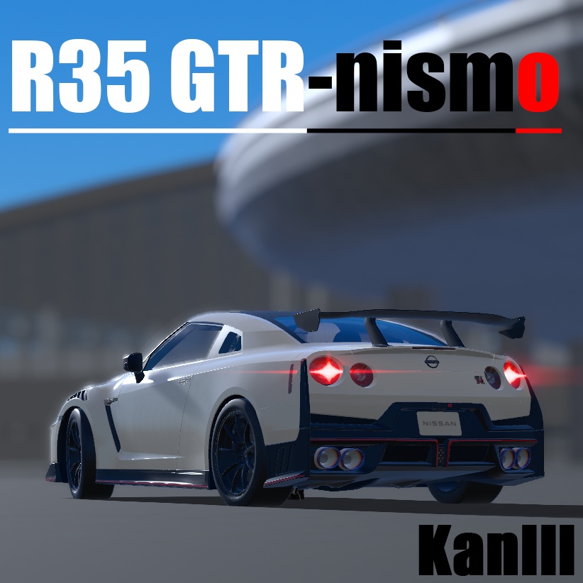 【車/saccflight対応/走行可能車両】R35GTR-nismo-2024【VRChat想定】