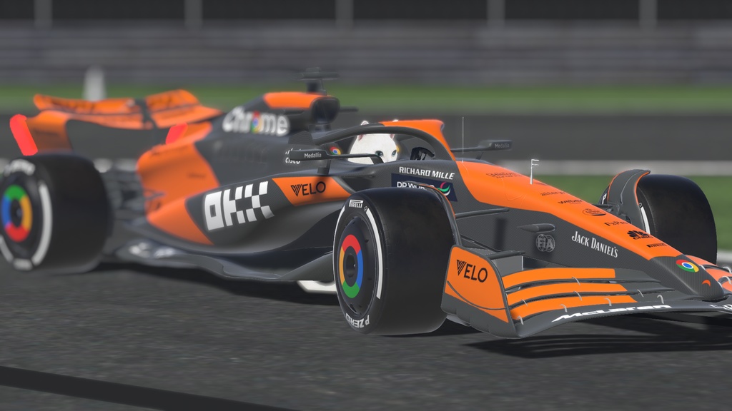 【車/saccflight対応/走行可能車両】F1-McLaren-MCL-38-2024【VRChat想定】