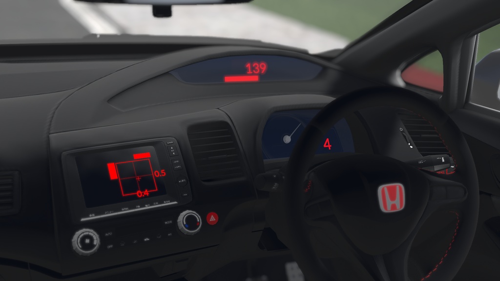【車/saccflight対応/走行可能車両】Honda-Civic-TypeR-FD2-2009【VRChat想定】