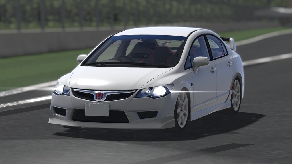 【車/saccflight対応/走行可能車両】Honda-Civic-TypeR-FD2-2009【VRChat想定】