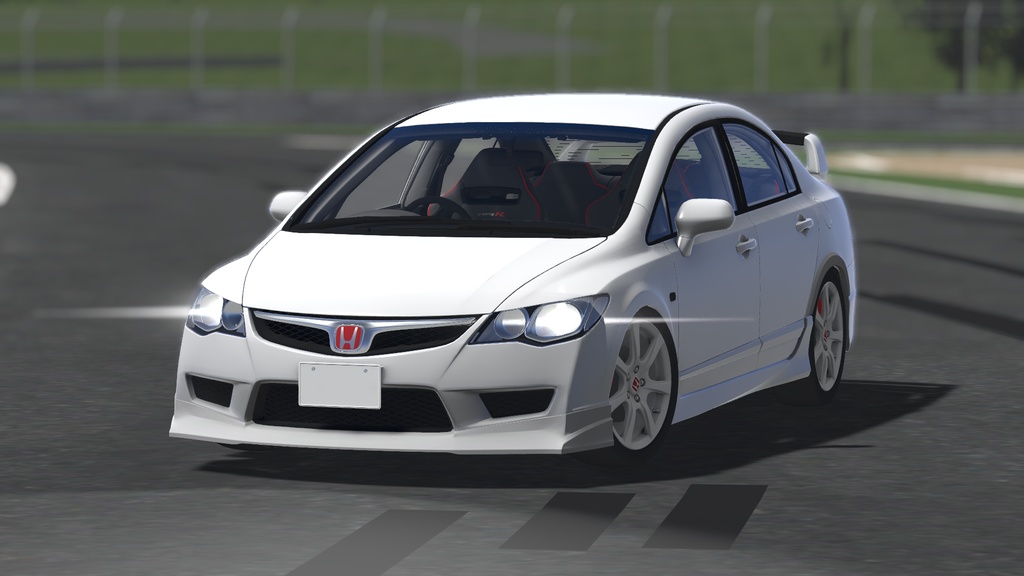 【車/saccflight対応/走行可能車両】Honda-Civic-TypeR-FD2-2009【VRChat想定】