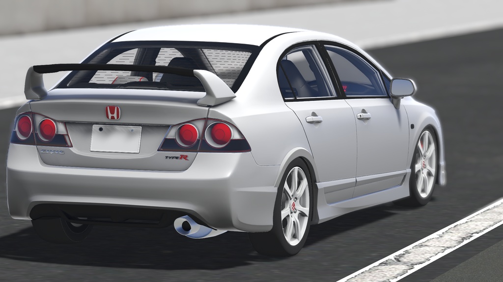 【車/saccflight対応/走行可能車両】Honda-Civic-TypeR-FD2-2009【VRChat想定】