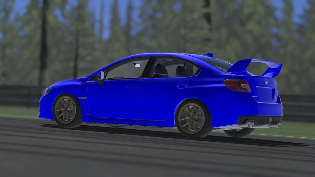 【車/saccflight対応/走行可能車両】 Subaru-WRX-Sti-2019 【VRChat想定】