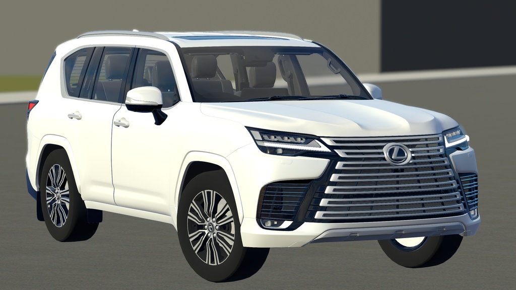 【車/saccflight対応/走行可能車両】LEXUS-LX500d【VRChat想定】