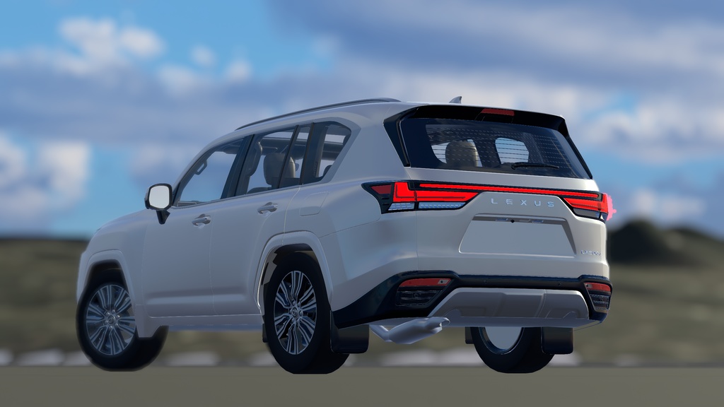 【車/saccflight対応/走行可能車両】LEXUS-LX500d【VRChat想定】