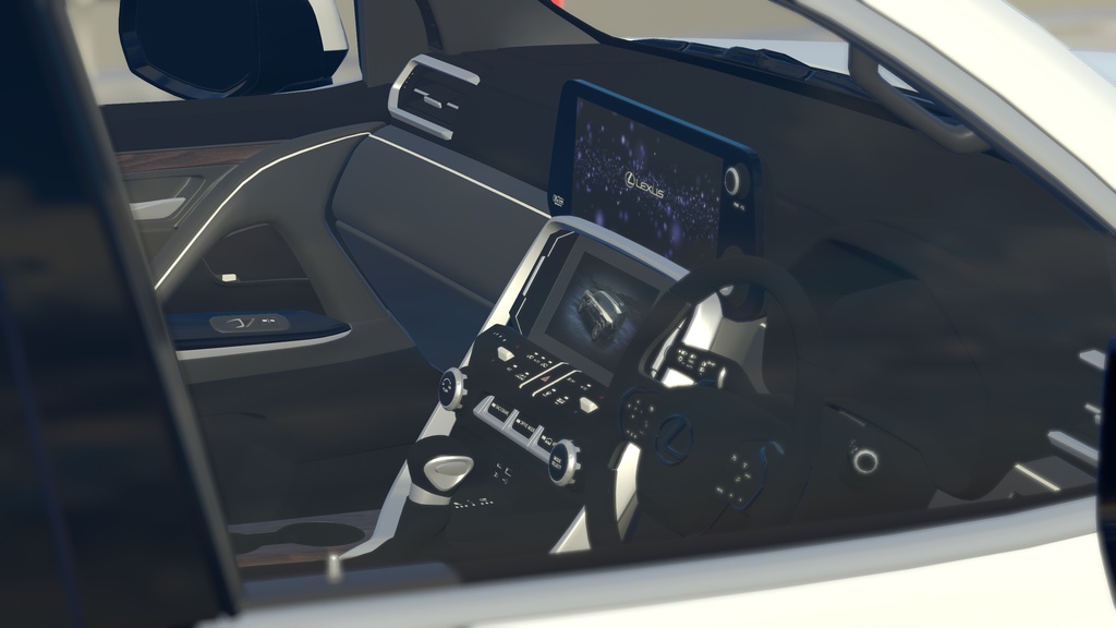 【車/saccflight対応/走行可能車両】LEXUS-LX500d【VRChat想定】