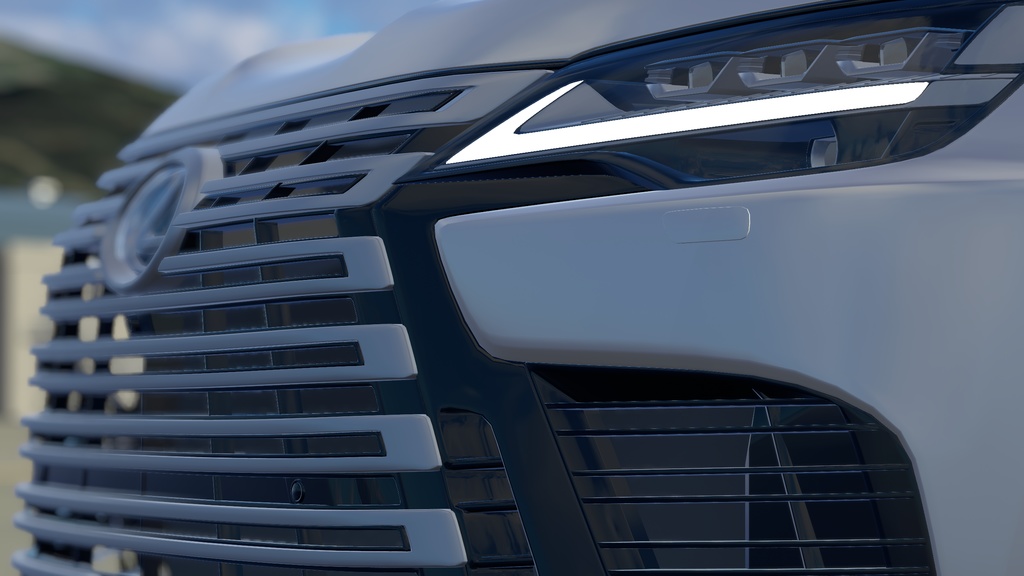 【車/saccflight対応/走行可能車両】LEXUS-LX500d【VRChat想定】