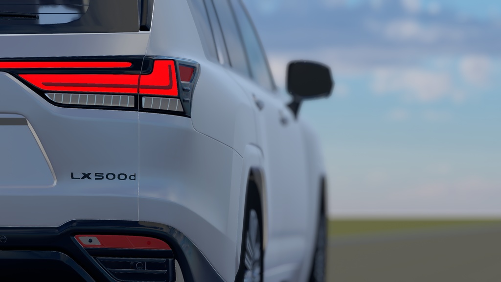 【車/saccflight対応/走行可能車両】LEXUS-LX500d【VRChat想定】