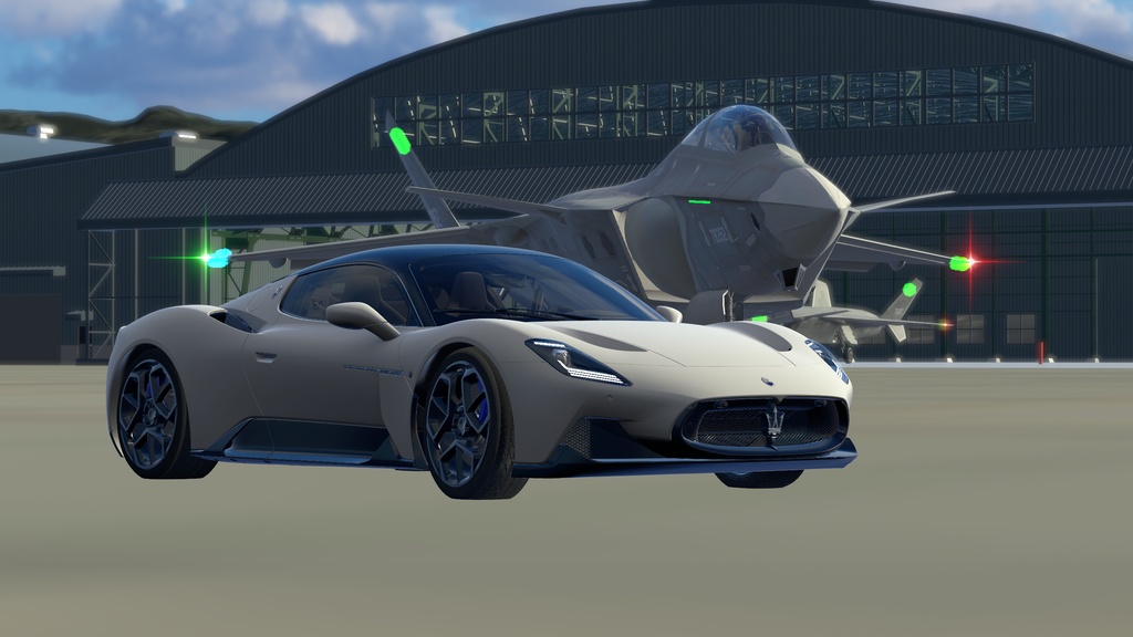 【車/saccflight対応/走行可能車両】Maserati-MC20 【VRChat想定】