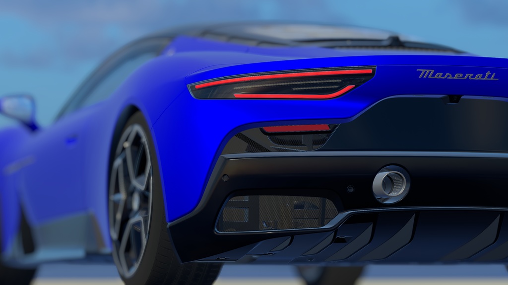 【車/saccflight対応/走行可能車両】Maserati-MC20 【VRChat想定】