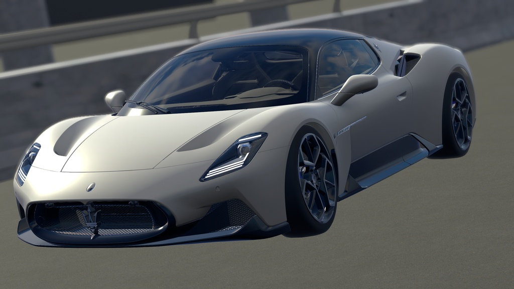 【車/saccflight対応/走行可能車両】Maserati-MC20 【VRChat想定】