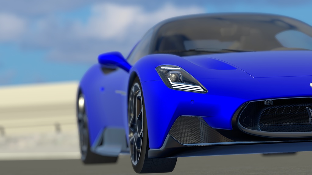 【車/saccflight対応/走行可能車両】Maserati-MC20 【VRChat想定】