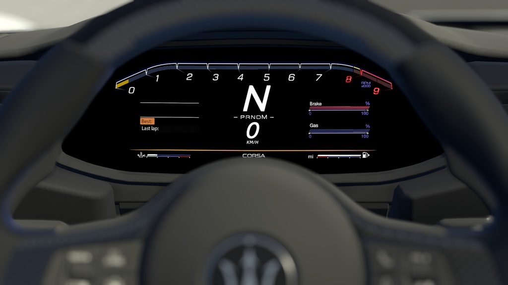 【車/saccflight対応/走行可能車両】Maserati-MC20 【VRChat想定】